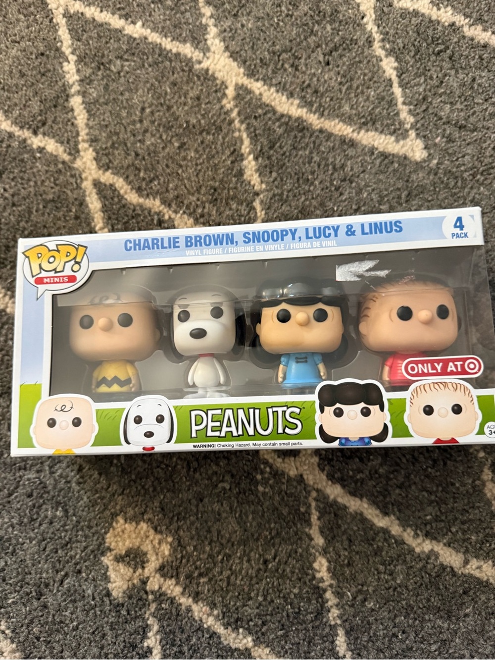 Funko Peanuts 4-Pack Charlie Brown, Snoopy, Lucy & Linus -Target Exclusive